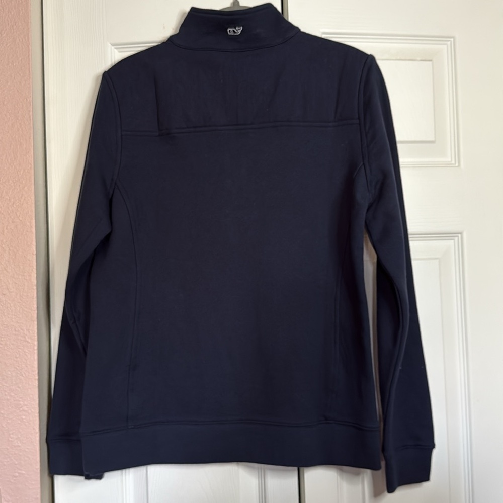 Vineyard Vines Dark Blue Quarter-Zip Pullover - Picture 5 of 7